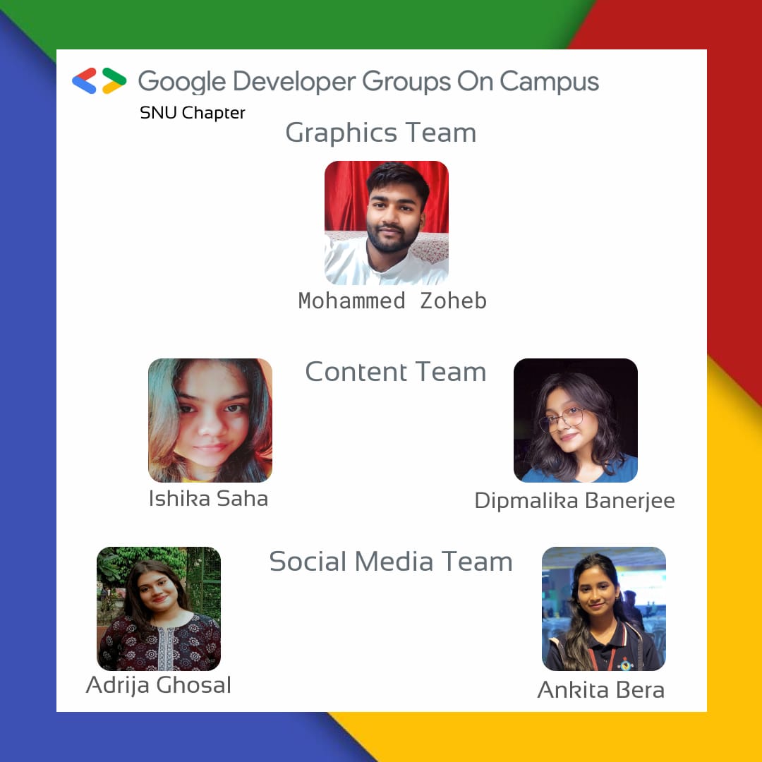 GDGonCampus_SNU's tweet photo. Progress is in the people behind the tech! ✨ Meet the GDG SNU family 2024-25💡 With our Tech, Events, Graphics, Social Media, Content, PR & Outreach teams, we make it happen together!
#gdgsnu #sisterniveditauniversity #google #googledevgroup https://t.co/PsanSNFwxQ