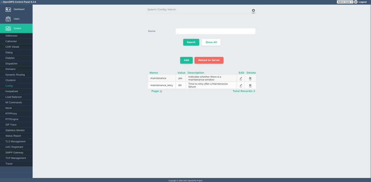 opensips's tweet image. Implementing #OpenSIPS #realtime #Controls via Control Panel 9.3.5 
... or how to control the logic / behavior of your OpenSIPS via a web interface, in a persistent way, without restarts.
blog.opensips.org/2024/10/17/imp… 
#sip #voip #rtc #opensource #telecom #provisioning