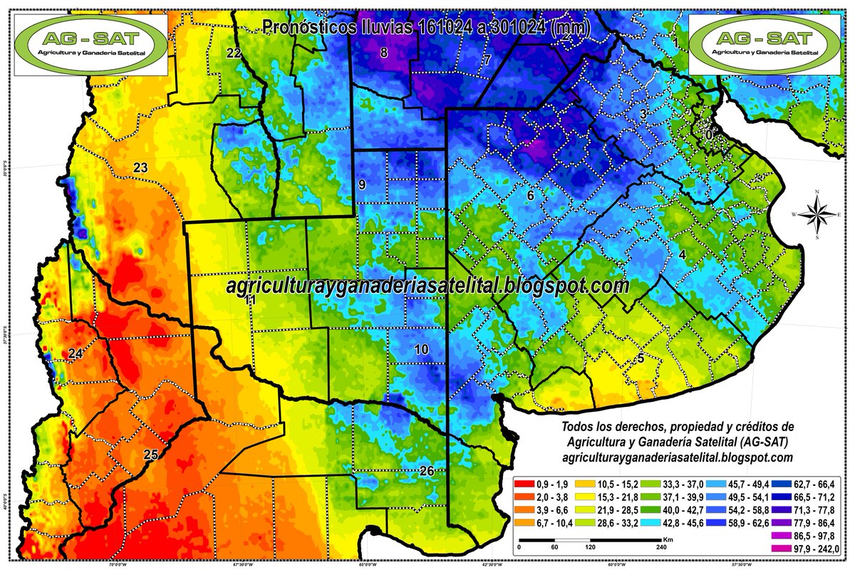 cristianczajac's tweet photo. #Jueves 📡🛰️🔮👉⛈️ #Pronósticos #Forecast de #Lluvias #Meteorologico #BahiaBlanca #MardelPlata #BuenosAires #LaPampa #Córdoba #SantaFé #RioNegro #EntreRios #Corrientes #SanLuis #Mendoza #Chaco #Argentina #Uruguay #Brasil #Paraguay zona sur https://t.co/1g4iZkLCBe