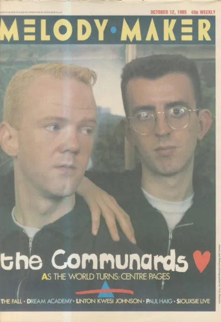 The Communards on the cover of Melody Maker in October 1985 ❤️

#communards #melodymaker #throwback