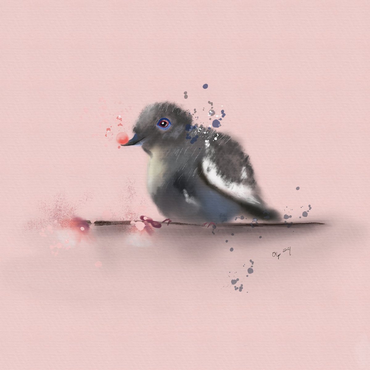 Happy Thursday Everyone!!! Just wanted to jump into #Birdtober2024 .  Prompt: #Whitewingeddove. ⁦<a href="/aholmesart/">Andrea Holmes</a>⁩ #birdtober #illustration #procreatedrawing #birds ⁦<a href="/Procreate/">Procreate</a>⁩ #birdillustration 🕊️💞.. Wishing Everyone a beautiful day!