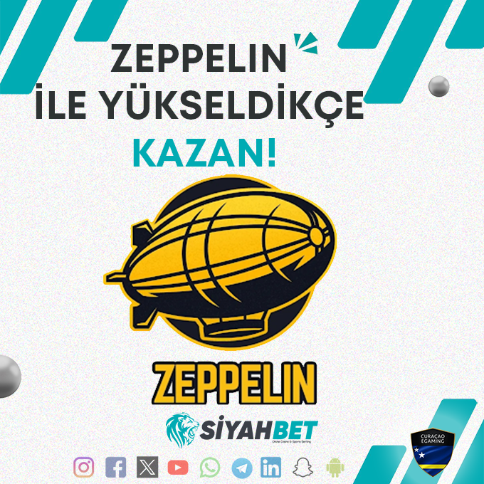 🛫 Bu  gece uçuş var ve pilot sensin!

🤑 Yeni nesil casino oyunu Zeppelin ile anında kazanç fırsatları seni bekliyor!

🚀 Hızlı oyna, anında kazan!

↪️ Hemen oyna: bit.ly/siyahbet_giris