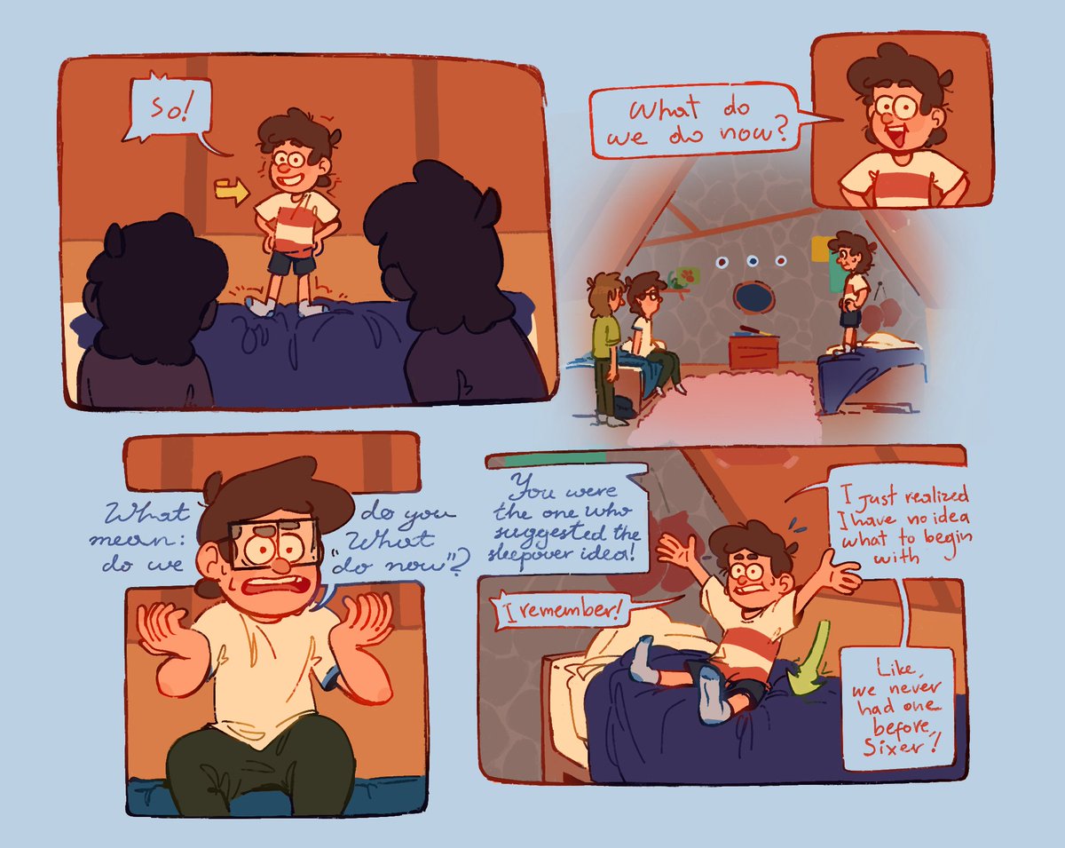 _sananazz_'s tweet photo. And here it is!!
The first 4 pages of a new comic, I hope you like the new look
|＾▽＾)ノ

(A part of it +the ukrainian translation are already on TikTok:
https://t.co/q8aWLf6EWQ )
#artmoots #украрт #GravityFalls #RelativityFalls #comic #fanart https://t.co/opizKrrDsa