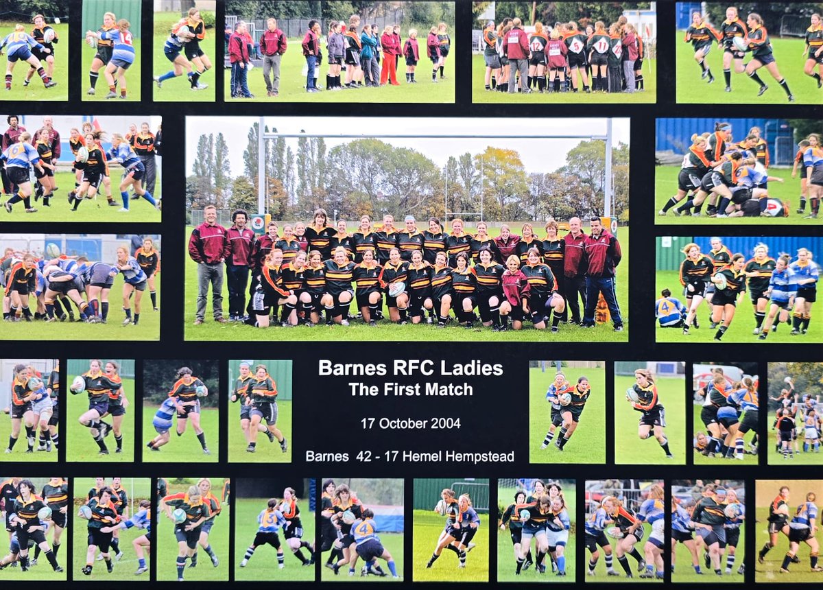 A big day for Barnes women! 

20 years ago Barnes women played their first ever match. Since then the squad has gone from strength to strength and now has two thriving teams! 

We thank all past and present coaches, physios, players and supporters for helping us get here!
