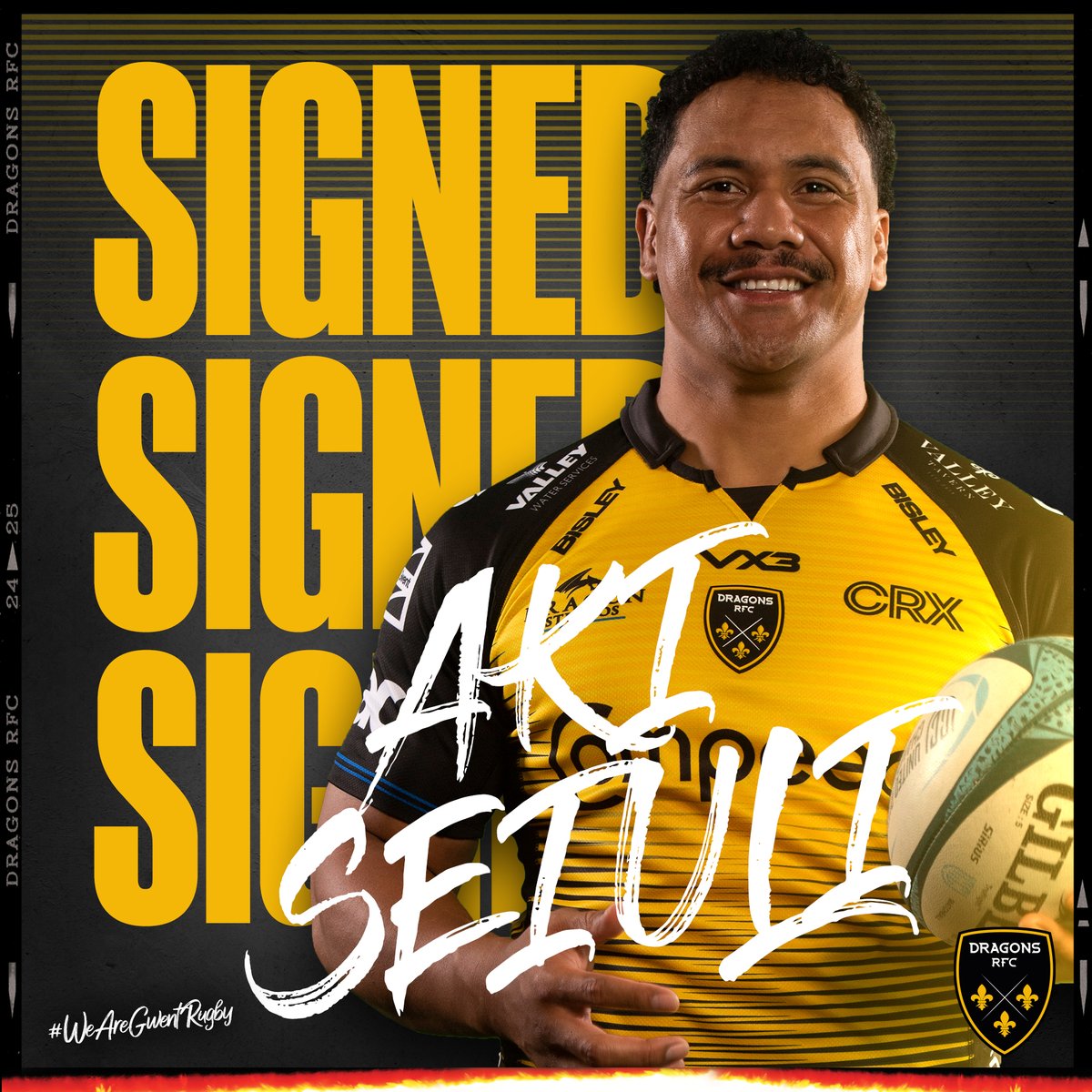 dragonsrfc's tweet photo. 🚨 𝙒𝙀𝙇𝘾𝙊𝙈𝙀 𝘽𝘼𝘾𝙆 𝘼𝙆𝙄 📝

Dragons RFC are delighted to announce that Samoan 🇼🇸 International prop Aki Seiuli has returned to the club on a short-term deal! 🔥

Show some ❤️ for Aki 🙌

#WeAreGwentRugby https://t.co/l7hR4nCqMh