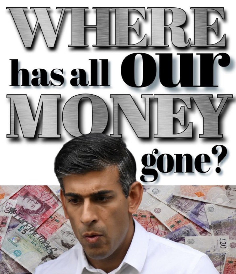 Britain People (@britain_people) on Twitter photo 🔴TORY CORRUPTION
Do you agree #police should investigate where £37 billion pounds of taxpayers' money went❓
👉<a href="/RishiSunak/">Rishi Sunak</a> - £5 BILLION of Covid-19 bailouts handed to firms based in tax havens.
Where is our money❓
<a href="/ChrisPDuck/">Betrayed by @ukLabour, #Excluded by @Conservatives</a> 🔴TORY CORRUPTION
Do you agree #police should investigate where £37 billion pounds of taxpayers' money went❓
👉<a href="/RishiSunak/">Rishi Sunak</a> - £5 BILLION of Covid-19 bailouts handed to firms based in tax havens.
Where is our money❓
<a href="/ChrisPDuck/">Betrayed by @ukLabour, #Excluded by @Conservatives</a>