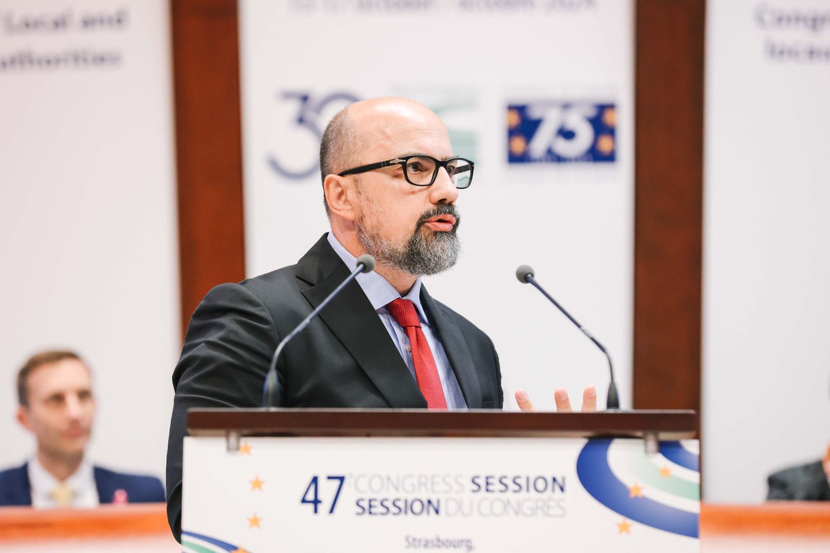 COECongress's tweet image. 🗣️@KelmendZajazi : "In South-East Europe the challenges are not different, but the difference is that the intensity with which they manifest is greater. A lot of democracies continue to struggle with historical burdens."

#47thSession #Assises @nalas_eu