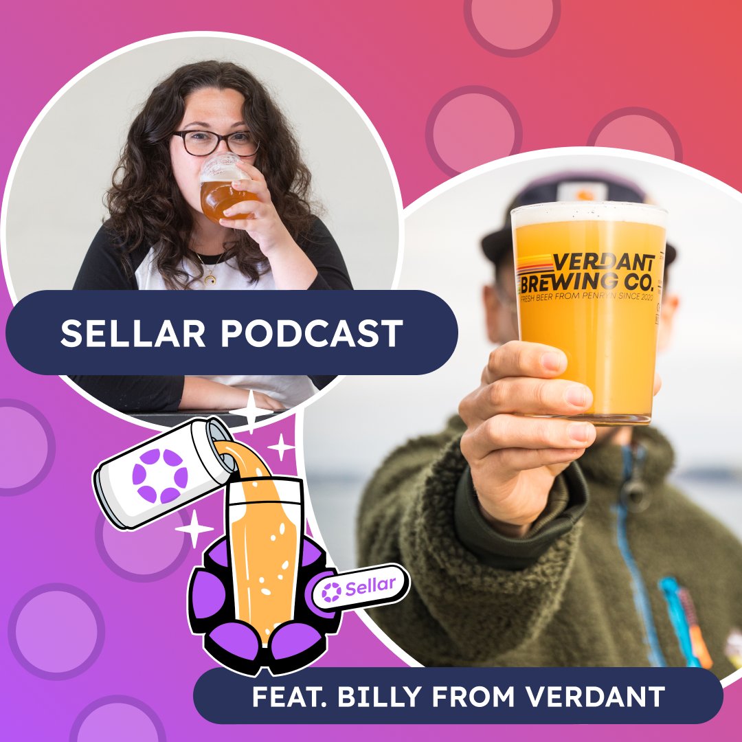 Sellar Podcast ep. 2 🎙️ This week we're were joined by Billy from <a href="/VerdantBrew/">Verdant Brewing Co 🍻</a>
⁣
Topics include how the craft beer industry has evolved over the last ten years, how a remote sales team works, and their upcoming new releases.
⁣
🔗Listen now sellar.io/blog/sellar-po…