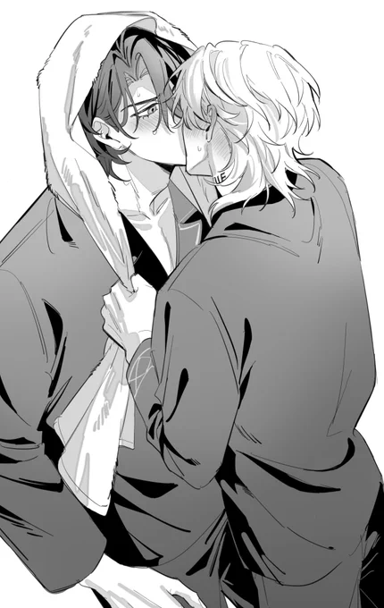 レイチュリ タオル引っ張ってキスするの大好き 