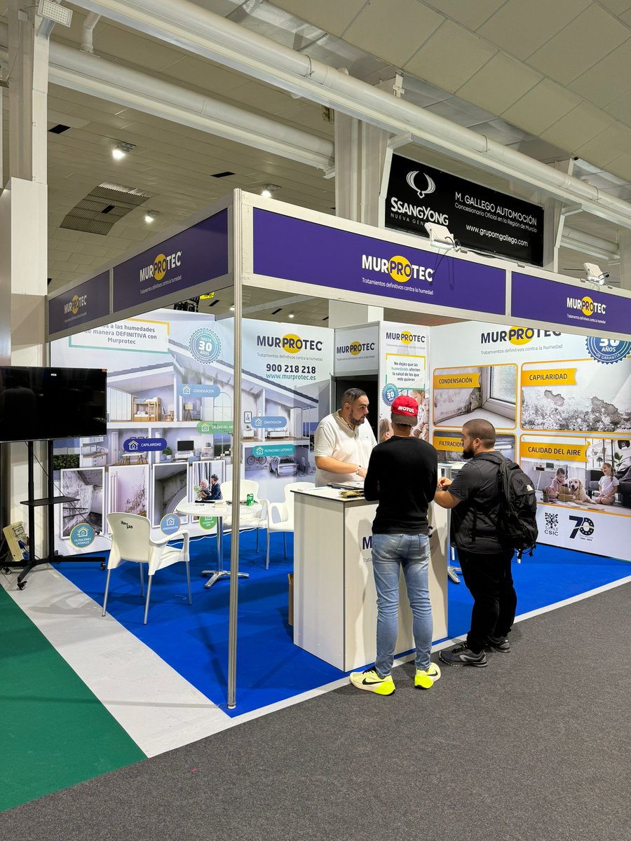 Murprotec's tweet photo. ¡Nos vemos en #FECONS! ‍️
Murprotec estará presente en la Feria de la Construcción Sostenibilidad y Rehabilitación. Del 17 al 19 de octubre aprovecha la oportunidad de conocer nuestras últimas soluciones para combatir las humedades y mejorar la calidad del aire interior. https://t.co/WtCxJ8vHr9