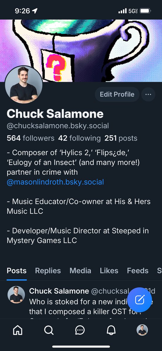 chuck_salamone's tweet image. Follow me there. Going to seriously curb using this app. It’s cooking g itself hard again. See ya on the other one.