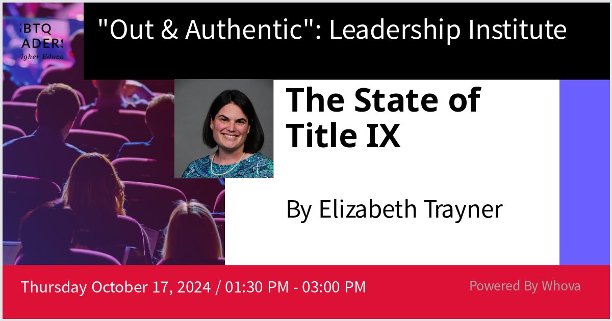 liztrayner's tweet photo. I excited to be am speaking at "Out &amp; Authentic": Leadership Institute. Please check out our panel if you're attending the event!  - via #Whova event app https://t.co/w1mJ2Ywdcs