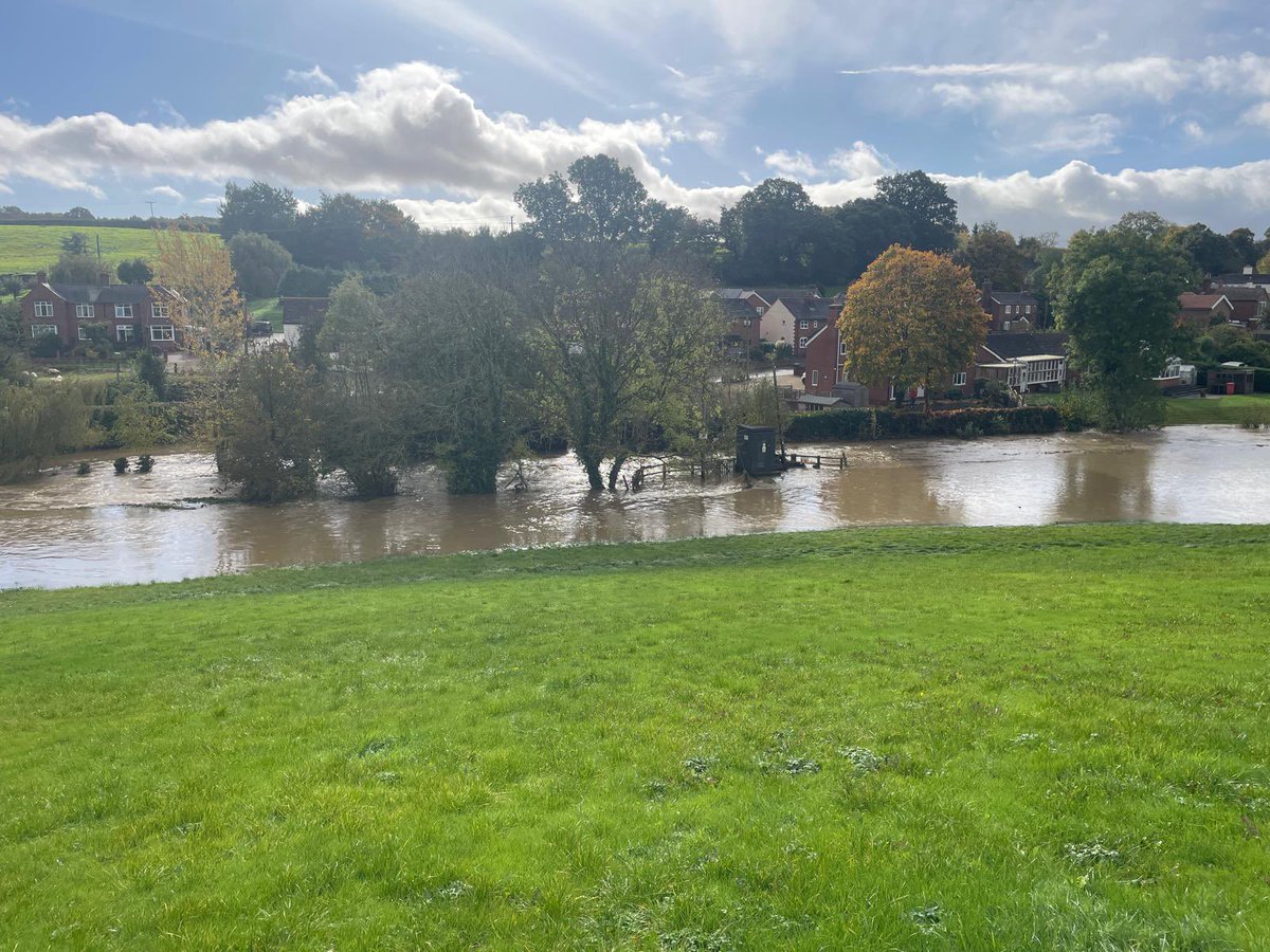 RobDaviesEA's tweet photo. #Measuring flows on the tributaries as they quickly reacted to last nights rainfall. #River Levels on the Rea brook near #Shrewsbury were the highest ever recorded. Remember to keep up to date with the latest information here https://t.co/SG1o6b9YJi https://t.co/xOP14DZwts