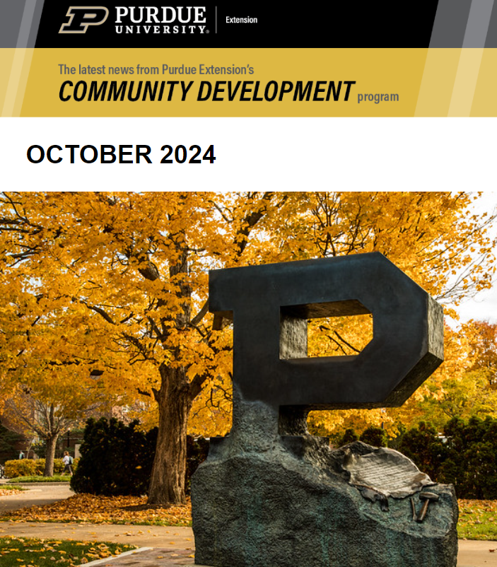 Check out the October CD Newsletter is fresh off the press!📷tinyurl.com/CD-October-New…

#PurdueExtension #CDEXT #CommunityDevelopmentProgram #newsletter