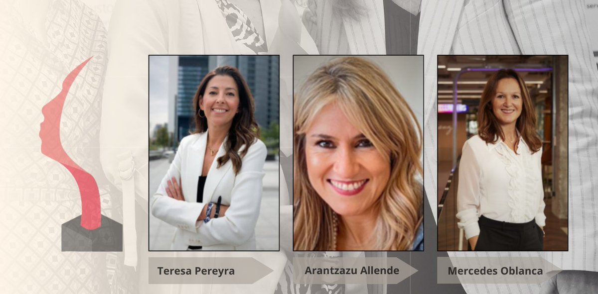 🏆𝗟𝗮 𝗜𝗜𝗜 𝗲𝗱𝗶𝗰𝗶ó𝗻  𝗣𝗿𝗲𝗺𝗶𝗼 𝗠𝘂𝗷𝗲𝗿 𝘆 𝗟𝗶𝗱𝗲𝗿𝗮𝘇𝗴𝗼 

1er premio: Teresa Pereyra
Accesit: Arantza Allende 

Mujer con una trayectoria contrastada: Mercedes Oblanca

¡Enhorabuena a las ganadoras y muchas gracias a todas las  candidaturas recibidas! 👏👏👏