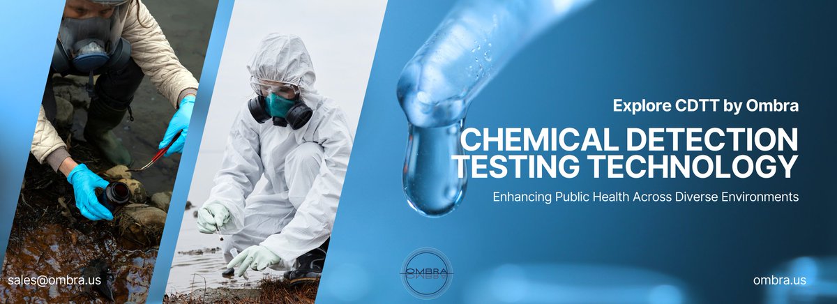 OMBRA_LLC's tweet photo. Discover Ombra's Chemical Detection Testing Technology (CDTT), for defense and environmental sectors. CDTT provides precise, user-friendly detection of heavy metal pollutants. #Ombra #CDTT #TechInnovation #SafetyFirst https://t.co/M8hV2BHaMX