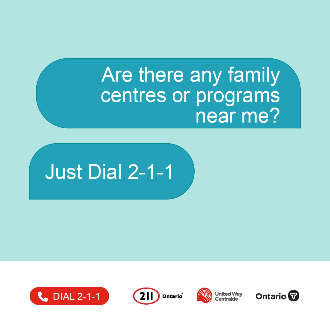 ✨ Need family support or programs near you? Just dial 2-1-1 to get connected with local resources like childcare, counseling &amp; more! 💙🏡

📞 Call 2-1-1 today!

#211Ontario #FamilySupport #HelpIsHere #CommunityCare #GetConnected