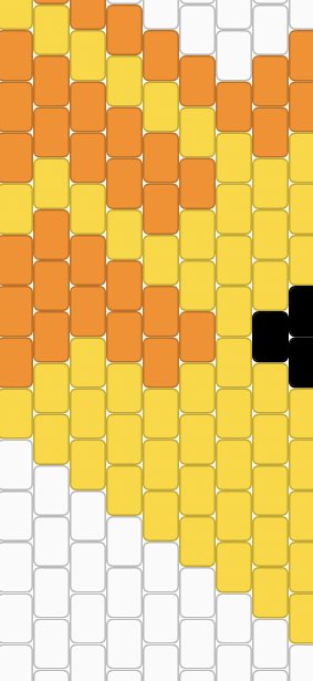 DTTDstudios's tweet photo. Really like this color palette for my next premade mask 😭 thought I would hate it but the extra items I made to go with it were so cute so I leaned every heavy into yellow and orange https://t.co/f6XuWwV2FF
