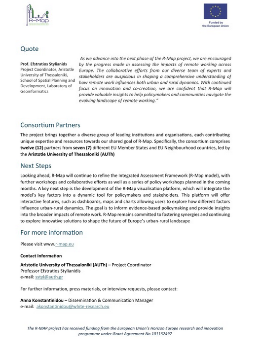 R-MAP Project EU tweet media