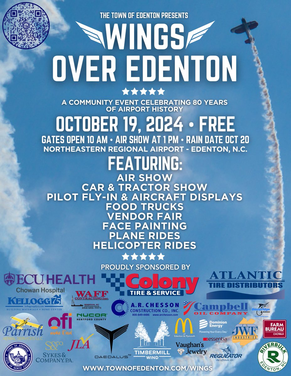 This weekend! All the info at townofedenton.com/wings.