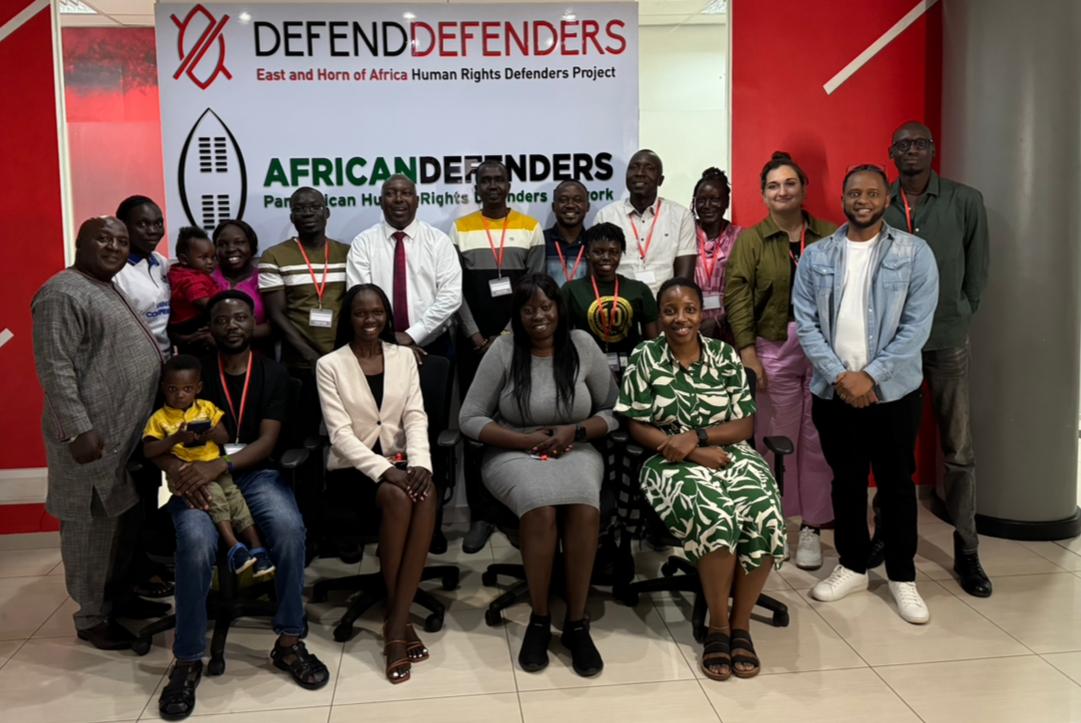 DefendDefenders (@defenddefenders) on Twitter photo The <a href="/sshrdNetwork/">South Sudan Human Rights Defenders Network</a> and <a href="/Peaceforce/">Nonviolent Peaceforce (inactive)</a> paid a visit to our Executive Director <a href="/Hassan_shire/">Hassan Shire</a> and our protection team to express their gratitude for his continued support of their work. During their visit, insights were shared, collaboration opportunities were explored, and commitment The <a href="/sshrdNetwork/">South Sudan Human Rights Defenders Network</a> and <a href="/Peaceforce/">Nonviolent Peaceforce (inactive)</a> paid a visit to our Executive Director <a href="/Hassan_shire/">Hassan Shire</a> and our protection team to express their gratitude for his continued support of their work. During their visit, insights were shared, collaboration opportunities were explored, and commitment