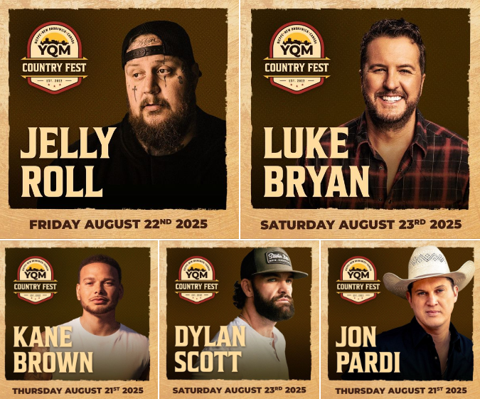 🚨 YQM Country Fest is taking it to the NEXT LEVEL, get ready for the most EPIC lineup of 2025!! Jelly Roll, Luke Bryan, Kane Brown, Jon Pardi, and Dylan Scott! 🔥 

This is a weekend you CANNOT miss! Get your tickets NOW 🎫⬇️
yqmcountryfest.ca