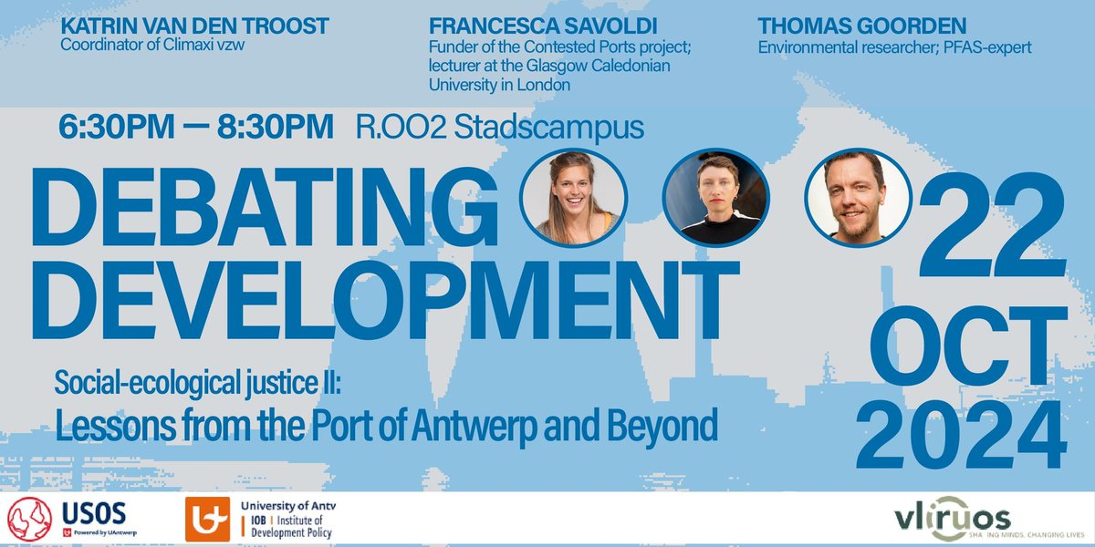 USOS (@usos_antwerpen) on Twitter photo 🌳 How is the Port of Antwerp ensuring the quality of life in its surrounding communities?
📢 This Debating Development seminar will zoom in on the role civic movements can take on.
✍️ join the panel discussion with <a href="/tgoorden/">Thomas “miauwkes” Goorden 🔻</a>: uantwerpen.be/en/centres/uso… <a href="/IOBUA/">IOB - Institute of Development Policy</a> <a href="/VLIRUOS/">VLIRUOS</a> #debdev 🌳 How is the Port of Antwerp ensuring the quality of life in its surrounding communities?
📢 This Debating Development seminar will zoom in on the role civic movements can take on.
✍️ join the panel discussion with <a href="/tgoorden/">Thomas “miauwkes” Goorden 🔻</a>: uantwerpen.be/en/centres/uso… <a href="/IOBUA/">IOB - Institute of Development Policy</a> <a href="/VLIRUOS/">VLIRUOS</a> #debdev