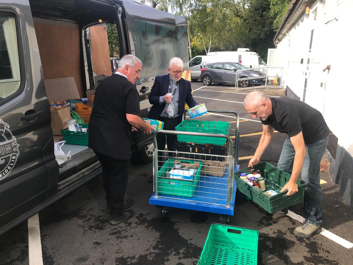 Delighted to visit <a href="/WokingFoodbank/">Woking Foodbank</a> today with Harvest Festival donations from Gordon’s parents and staff. Thank you to all those who contributed items to this worthy cause. #harvest24 #harvestfestival