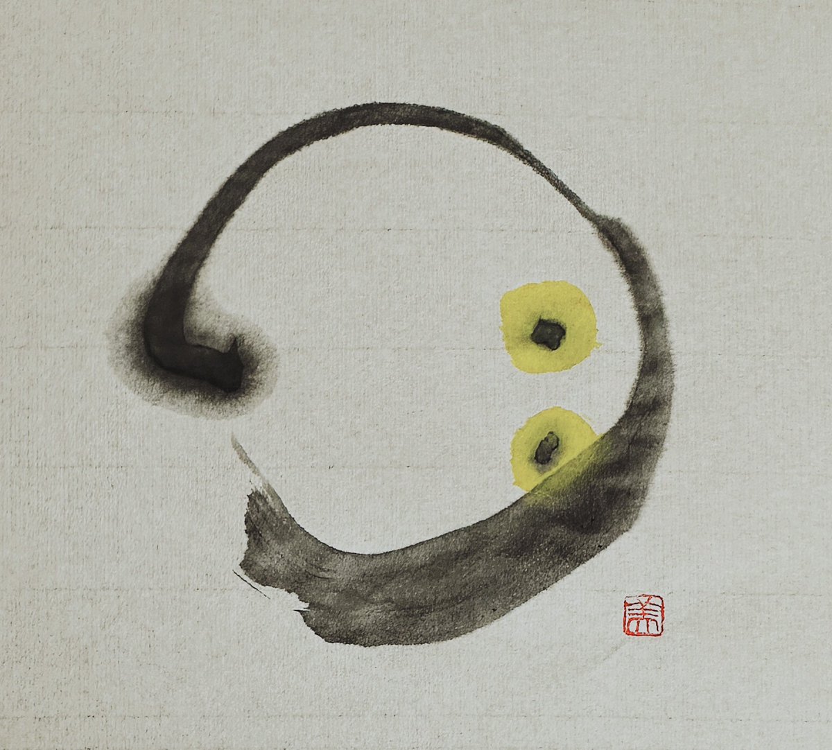 Miyuki_Osada's tweet photo. 今日の書
「月」
#今日の書 #書道 #書家 #書 #日本 #和紙 #色 #漢字 #文字 #古典 #歴史 #書法 #筆 #芸術 #handwriting #todayscalligraphy #calligrapher #calligraph #art #color #Autumn #秋 #月 https://t.co/hU0w0N52Re