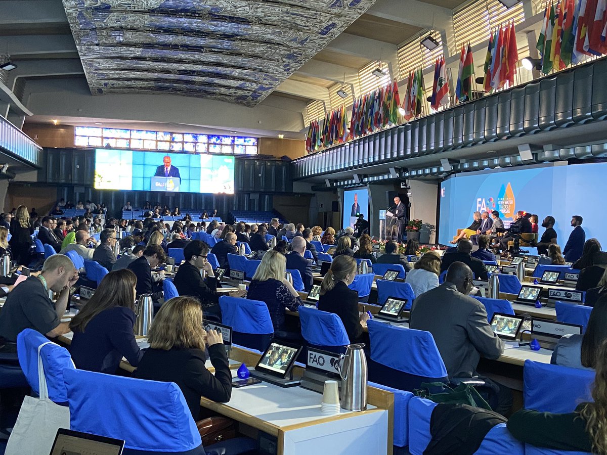 MohammadHEmadi1's tweet image. Attending the World Food Forum and High Level Rome Water Dialogue on #WASAG at FAO, Rome.