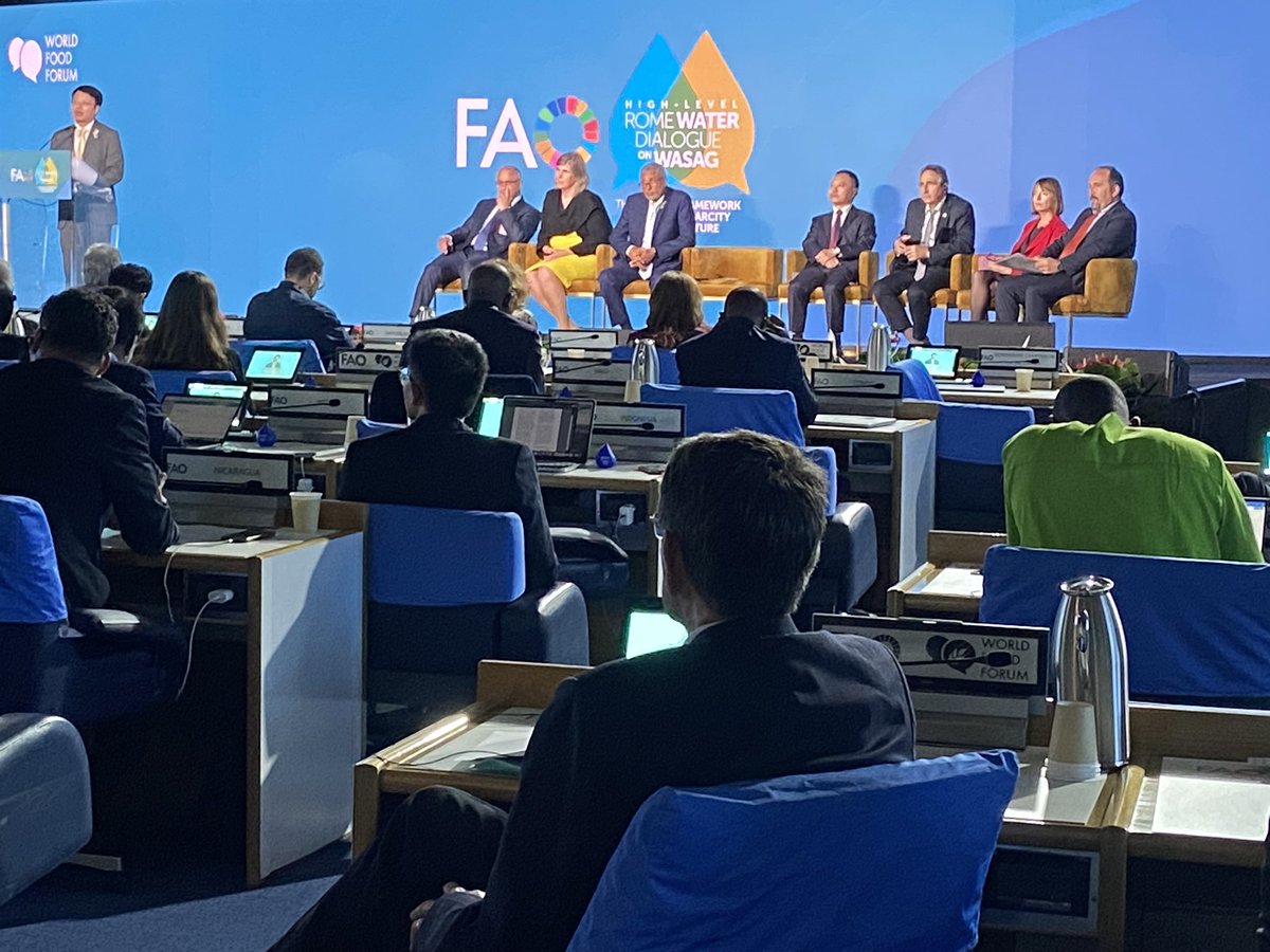 MohammadHEmadi1's tweet image. Attending the World Food Forum and High Level Rome Water Dialogue on #WASAG at FAO, Rome.