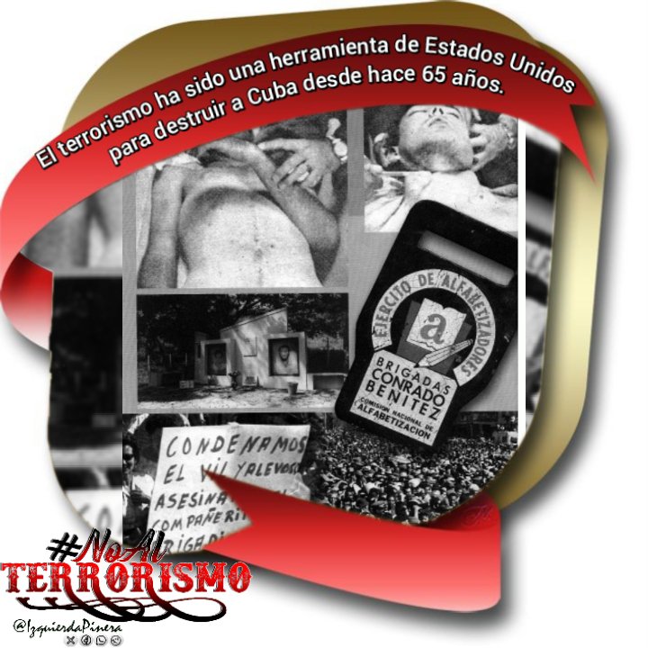 El terrorismo ha sido una herramienta de Estados Unidos para destruir a Cuba desde hace 65 años.

¡Ya es hora de ponerle frenos! #NoAlTerrorismo