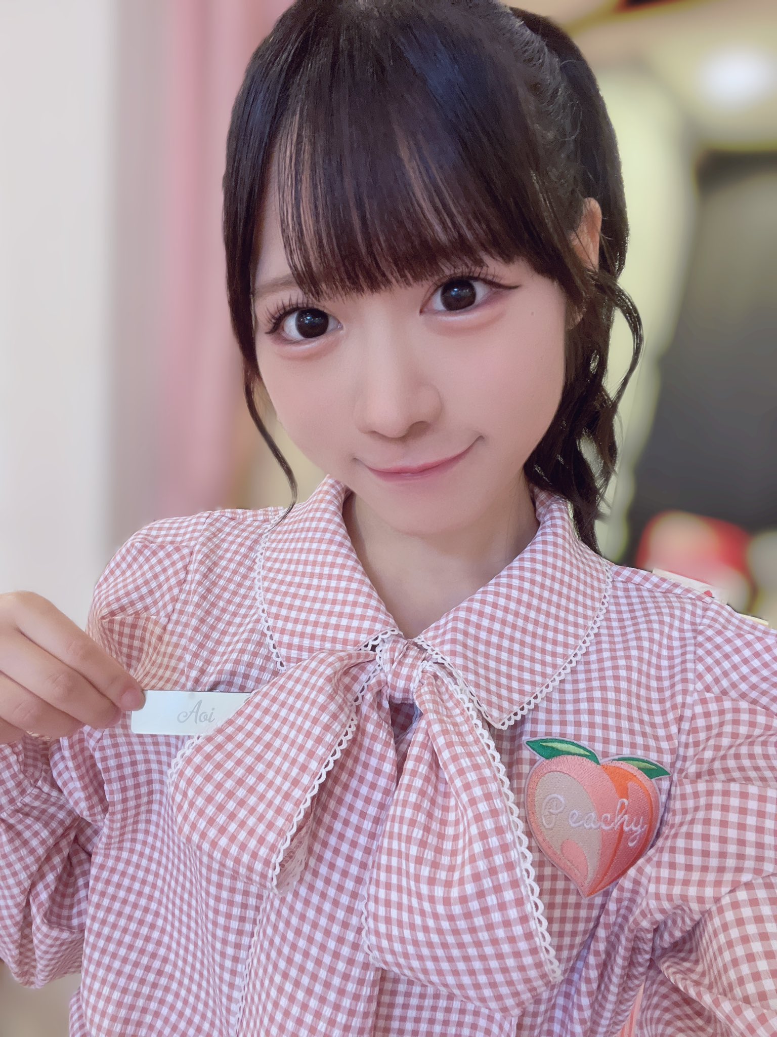 ニアジョイ 大西葵 直筆 ピーチティーとピーチパイ GaEs9qAbMAAnwtg.jpg