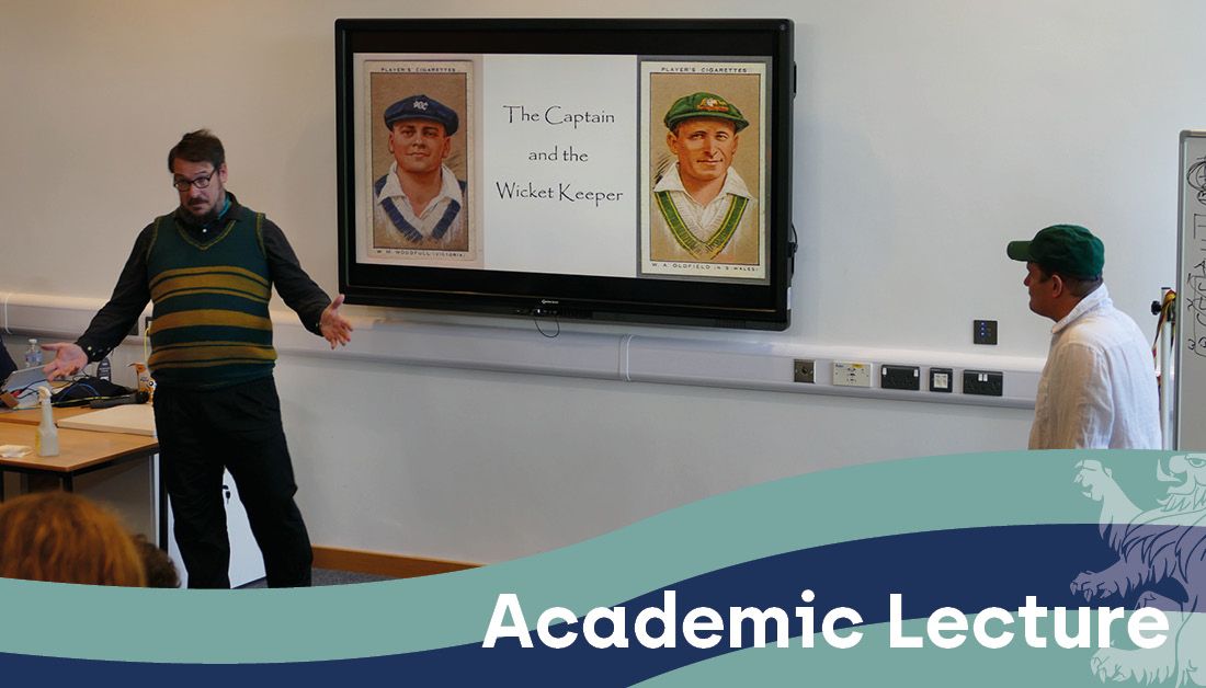 WrekinCol's tweet image. Today's Academic Lecture was titled 'The Bodyline Series: Masculinity and Empire', and was presented by our very own Mr Asch and Mr Mather. 
This was an interesting insight into the history of Empire and Cricket.
Thank you, both, for a great lecture!
#Wrekin #AcademicLecture