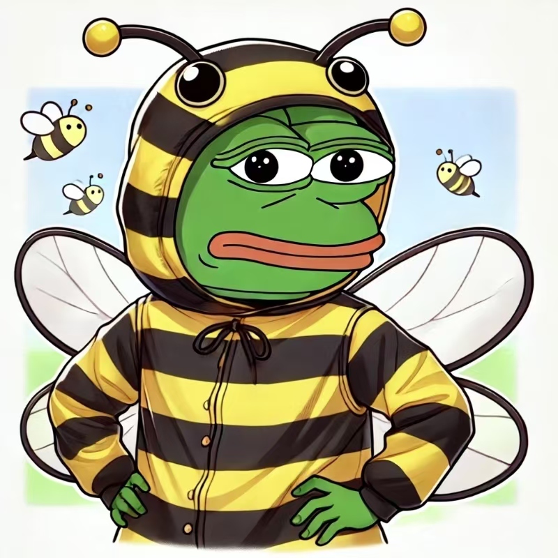 Peter Parker got bitten by a spider and became Spider-Man. 🕷️

PEPE got stung by Nubee and became ______. 🐸🐝

#beepe #PEPE #meme