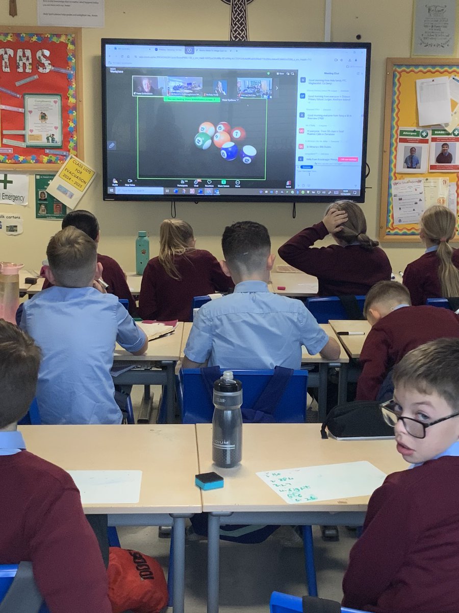 Maths Week

Our Year 7 class had great fun, &amp; learning, during the Mega Quiz with our old friend Frank Schlindwein today.🧮

It was lovely to see our pupils collaborate as one team &amp; compete against hundreds of other classes from across Ireland.💜💙

#MathsWeek2024 #LearningisFun