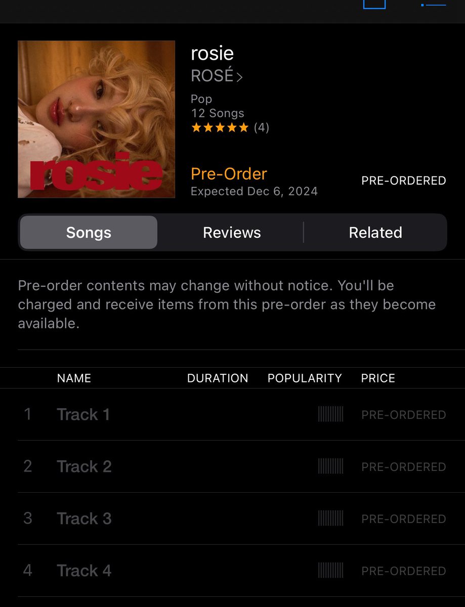 APT WILL BE ON ROSÉ’S ALBUM 

APT BY ROSÉ X BRUNO MARS 
#ROSÉXBRUNOMARS #ROSÉ