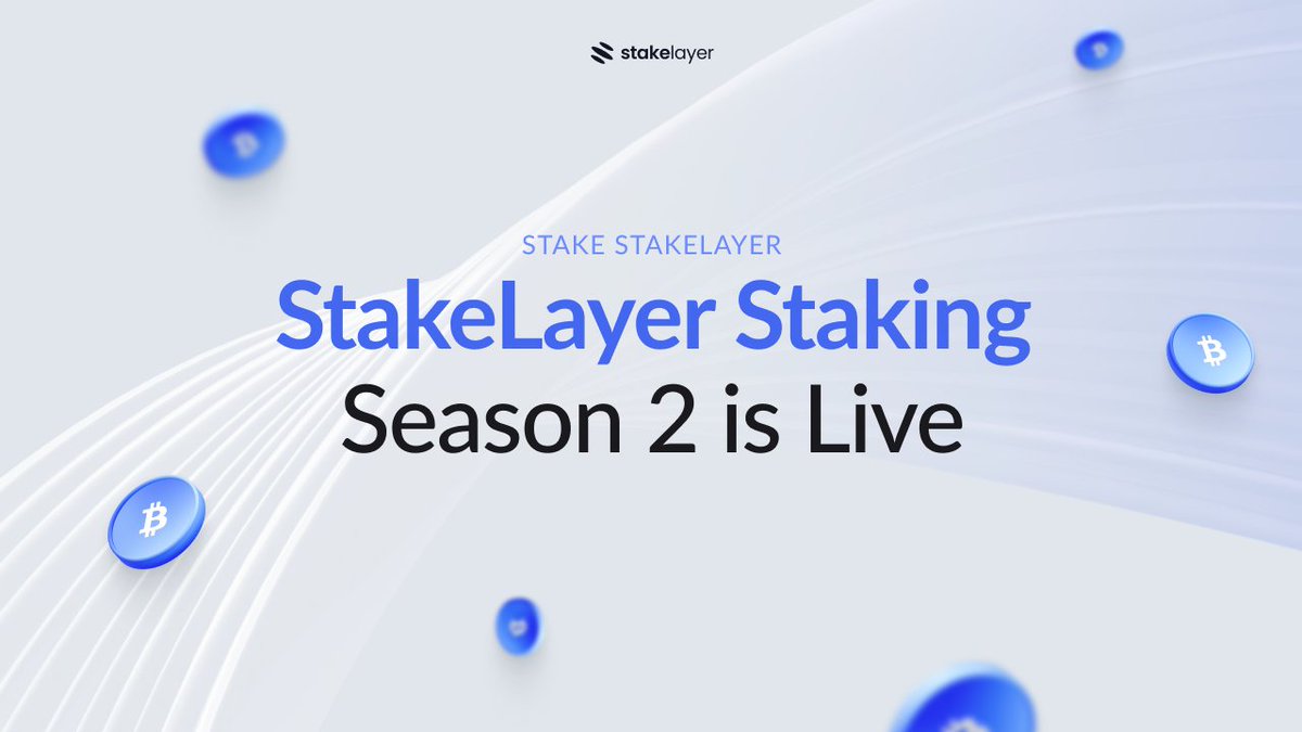 StakeLayerIO's tweet image. 🌐 Season 2 of StakeLayer Staking has Started!

Stake your $STAKELAYER tokens and earn up to 22% in compounding, deflationary rewards!

💎 Total Staked: 11,416,865 $STAKELAYER

Don’t miss this opportunity to maximize your earnings, while contributing to the growth of the network!