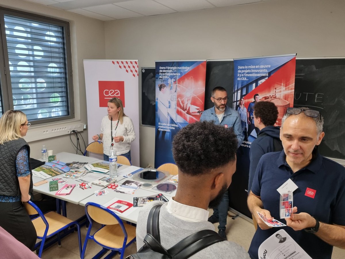 CEAMarcoule's tweet photo. Le CEA participe au Forum Emploi Université de Montpellier. Venez à la rencontre de nos équipes rh et ingénieurs afin d'échanger sur nos métiers et opportunités professionnelles, stages, CDD CDI, contrats de thèse
Rejoignez un organisme engagé dans la #transitionénergétique https://t.co/SLoEfHXUzp