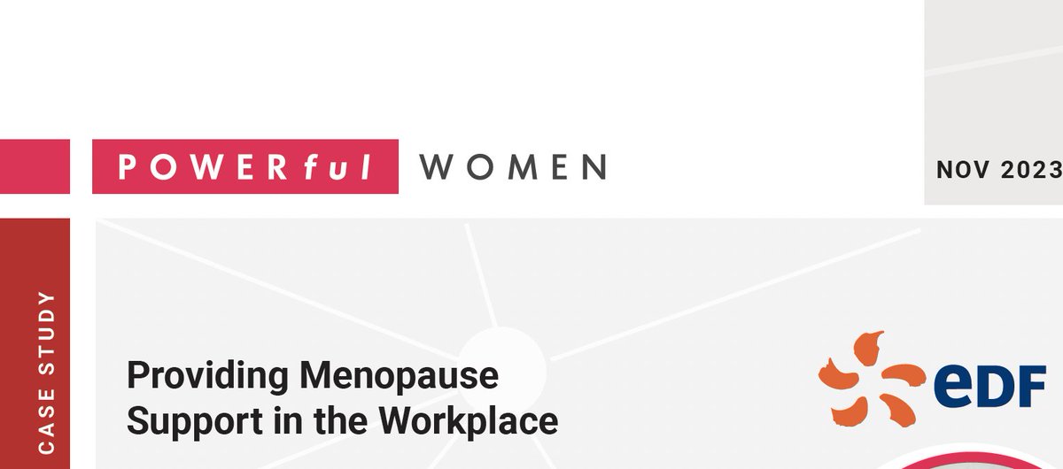 Today is #worldmenopauseday &amp; we’re sharing this #goodpractice case study from <a href="/edfenergy/">EDF 🇬🇧</a> – how they increased awareness &amp; support to colleagues affected by the #menopause &amp; #perimenopause.
Check it out for their resources, events &amp; engagement approach
🔗bit.ly/3ZZV3gj