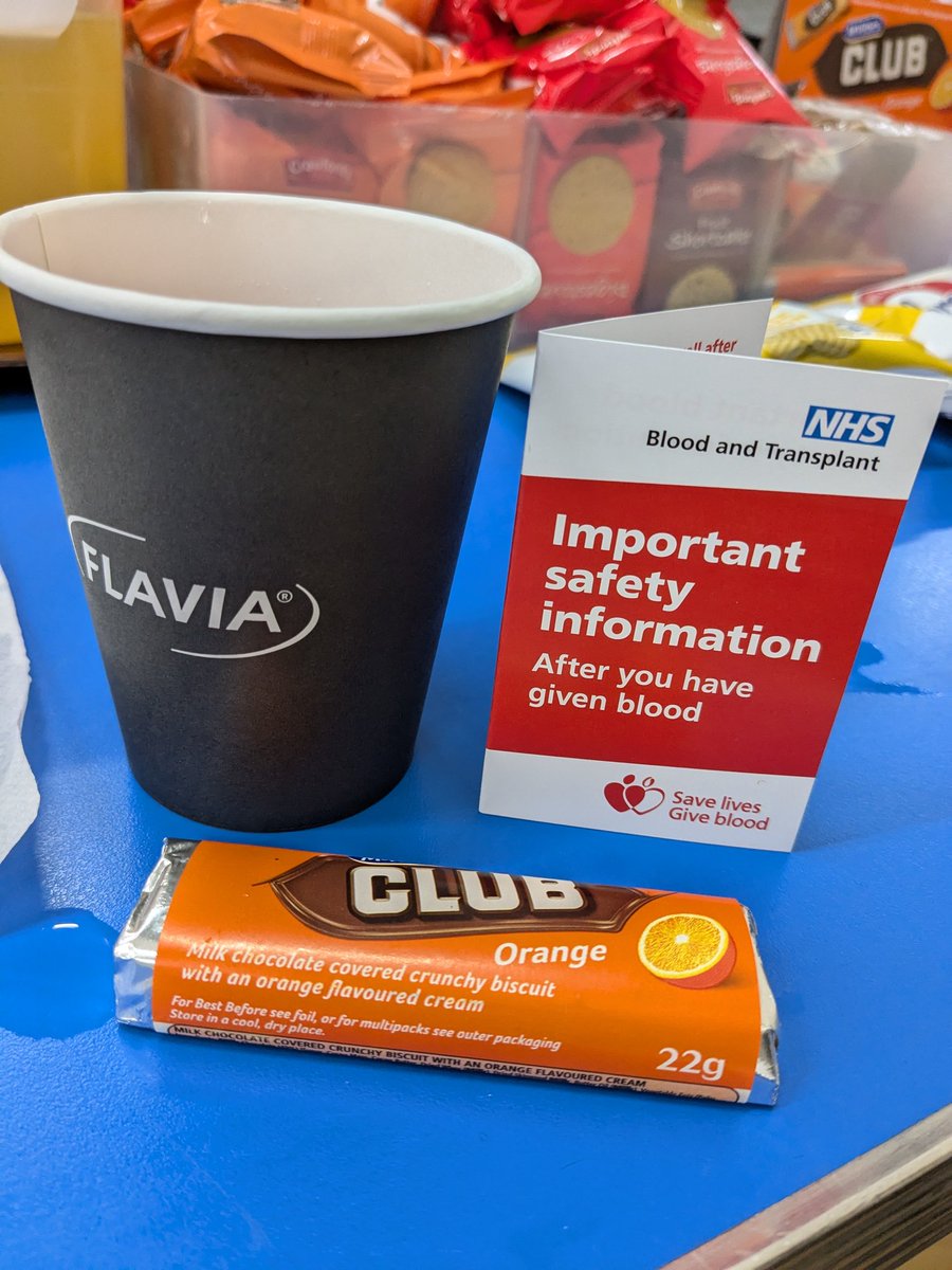 MusingsofMum's tweet photo. Well, that's donation #9️⃣7️⃣ in the bag! @GiveBloodNHS @NHSBT #GivingType #justdoitforthebiscuit https://t.co/NWD2nt7m1J