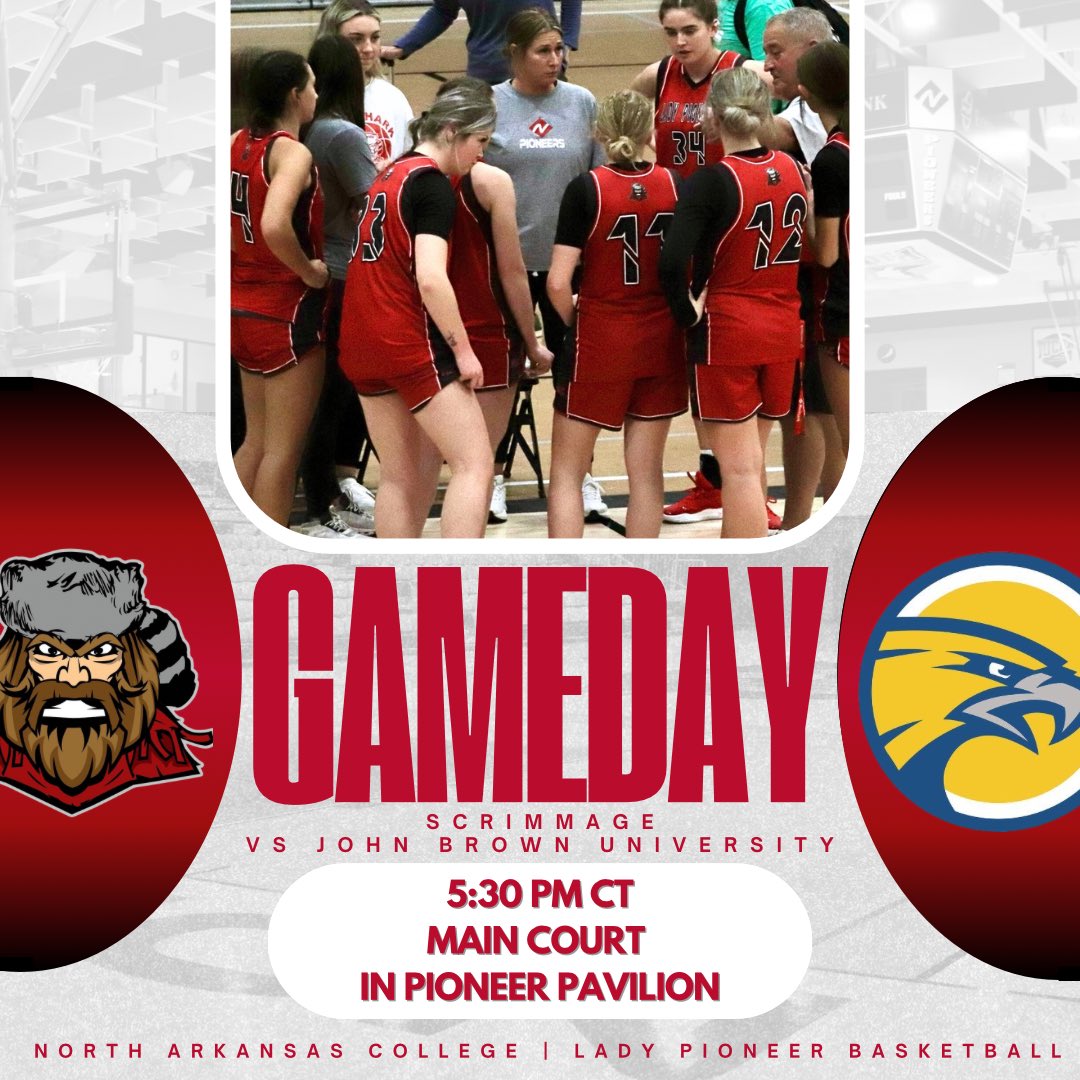 PioneerTeams's tweet image. 🏀 This evening, our Lady Pioneer Basketball team is taking on John Brown University in a fall scrimmage!

📍 Pioneer Pavilion 
⏰ 5:30 PM CT

See you there! GO LADY PIONEERS! ⛹️‍♀️

#LadyPioneerBasketball #FallScrimmage #HoopQueens #NACAthletics #WBB #WomensBasketball #Basketball