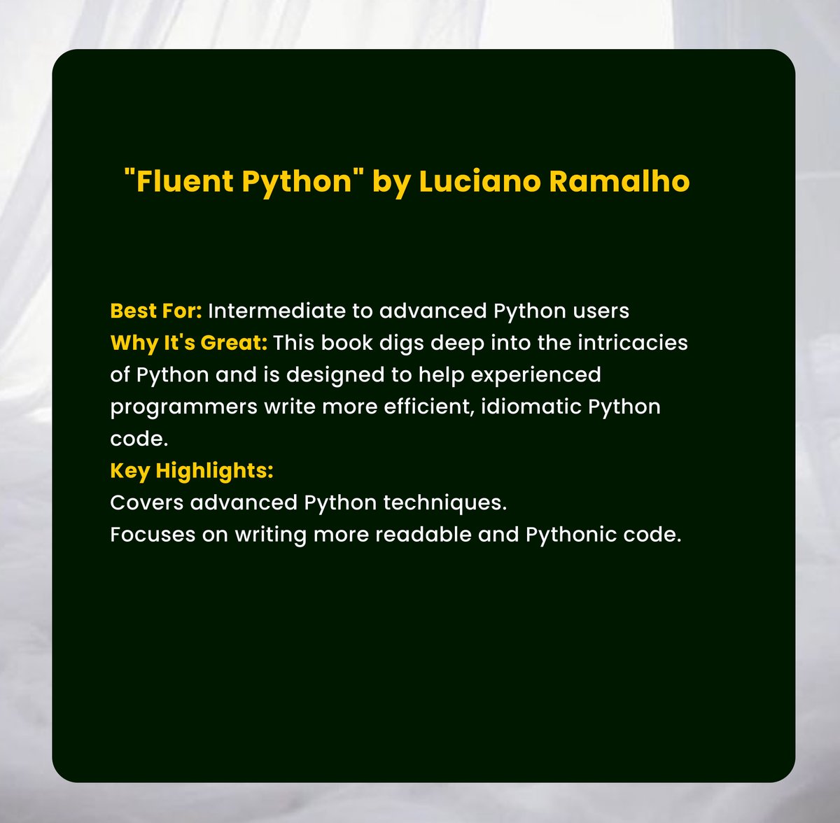 Wids_Nigeria's tweet photo. Best Python Books for Beginners to Enhance Your Learning Journey! https://t.co/1wIjNg5eyK