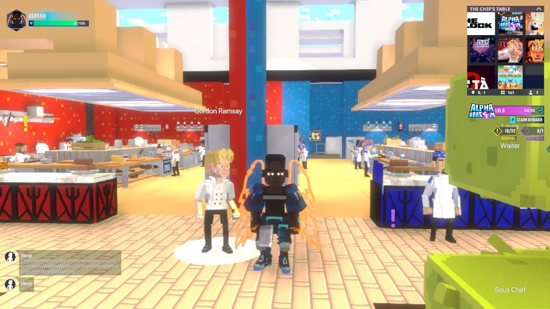renodion13's tweet photo. I'm cookin' with @GordonRamsay, in @HellsKitchenFOX The Chef's Table experience, wbu? 👨‍🍳 Come thru and try a new dish! Just need to find that lamb sauce first...🍴🔥  https://t.co/P5uHKhS8OU #TheSandbox #AlphaSeason4 #AS4SocialChallenge https://t.co/bFGIw78MLX