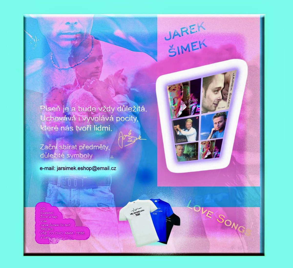 SimekOfficial's tweet photo. Vlastní nová grafika na mé CD Jarek Šimek - Písně Lásky
#jareksimek https://t.co/NIfo8bnpCw