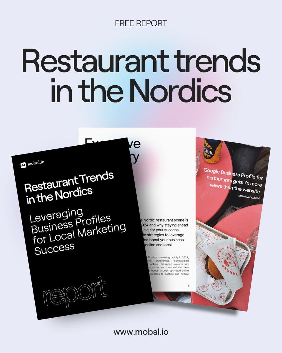 Explore the changes in the Nordic restaurant scene in 2024 and why it's important to adapt for success. 
Read the Report → hubs.li/Q02SWJ2J0 

#mobal #restaurantmarketing #localseo #restaurantrends
