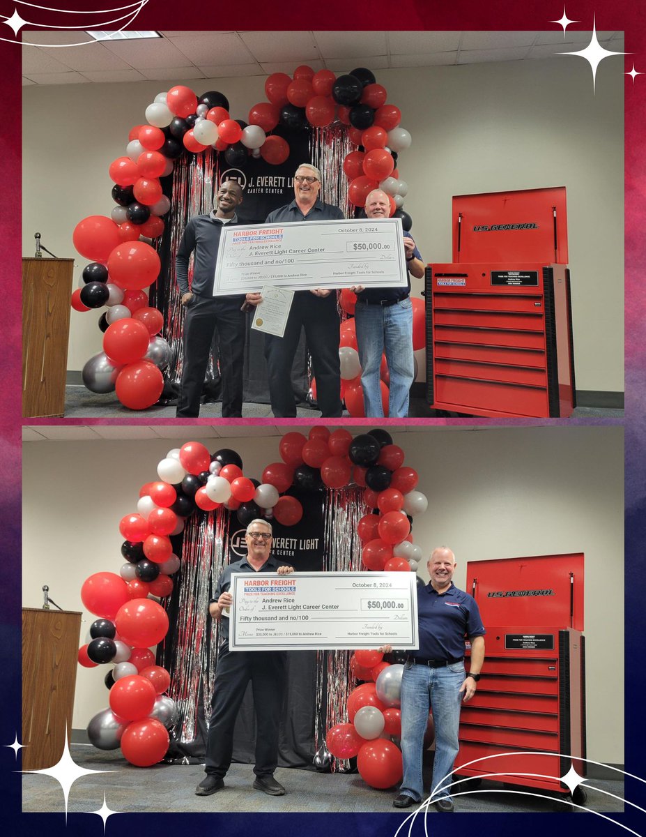 JELCC's tweet photo. Thank you to our WT administrators, JEL students and staff family, elected officials, and members of the community who attended the surprise announcement yesterday to honor JELCC teacher Andy Rice. https://t.co/h1Uqxn56EY