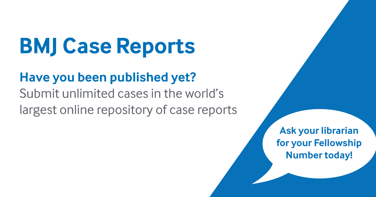 Have you got a case report that needs publishing? 

Email coch.kls@nhs.net to find out more details on how to publish it in BMJ Case Reports.
