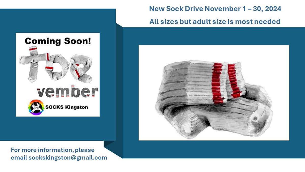 SOCKS Kingston (@socks_kingston) on Twitter photo Let’s make this the best new sock drive yet!! Please share 🧦🩷 #ygk #newsockdrive #Toevember <a href="/CataraquiCentre/">Cataraqui Centre</a> <a href="/TheRealSideshow/">Sideshow</a> <a href="/MoRadio_/">Monica</a> <a href="/rockinreid/">REID</a> <a href="/LimestoneDSB/">Limestone District School Board</a> <a href="/alcdsb/">ALCDSB</a> Let’s make this the best new sock drive yet!! Please share 🧦🩷 #ygk #newsockdrive #Toevember <a href="/CataraquiCentre/">Cataraqui Centre</a> <a href="/TheRealSideshow/">Sideshow</a> <a href="/MoRadio_/">Monica</a> <a href="/rockinreid/">REID</a> <a href="/LimestoneDSB/">Limestone District School Board</a> <a href="/alcdsb/">ALCDSB</a>