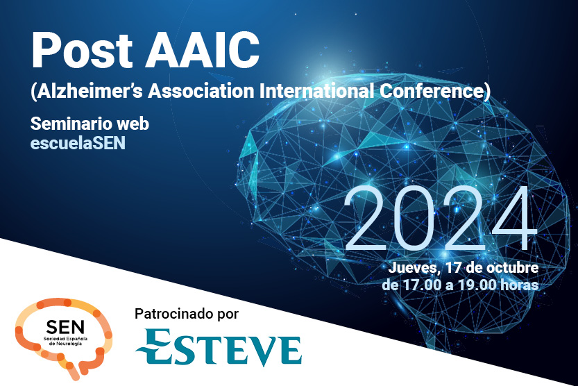 En una hora, a las 17 horas (CET), comienza en EscuelaSEN el seminario online “Post AAIC - Alzheimer's Association International Conference”. El registro es gratuito: escuelasen.es/POST-AAIC
#Neurologia